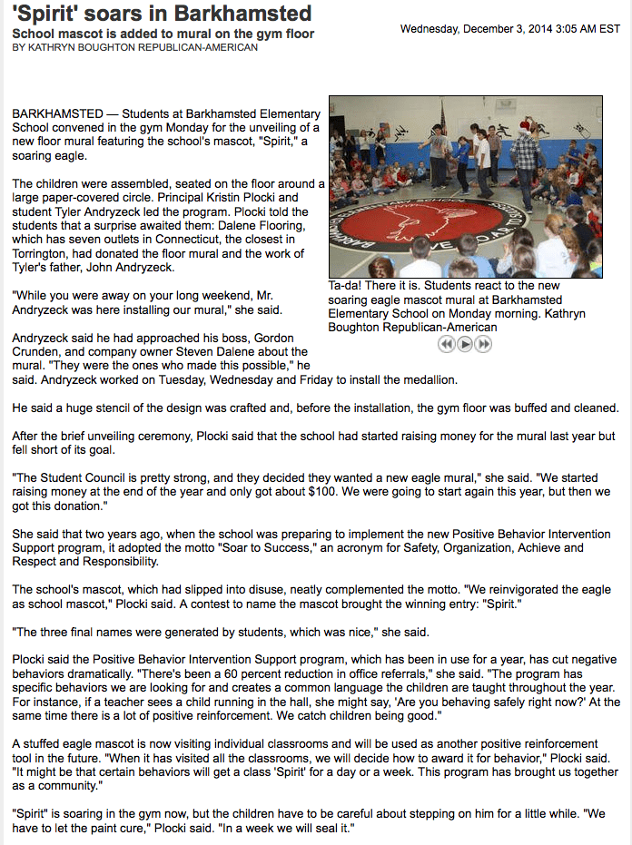 Barkhamsted Elementary School Floor