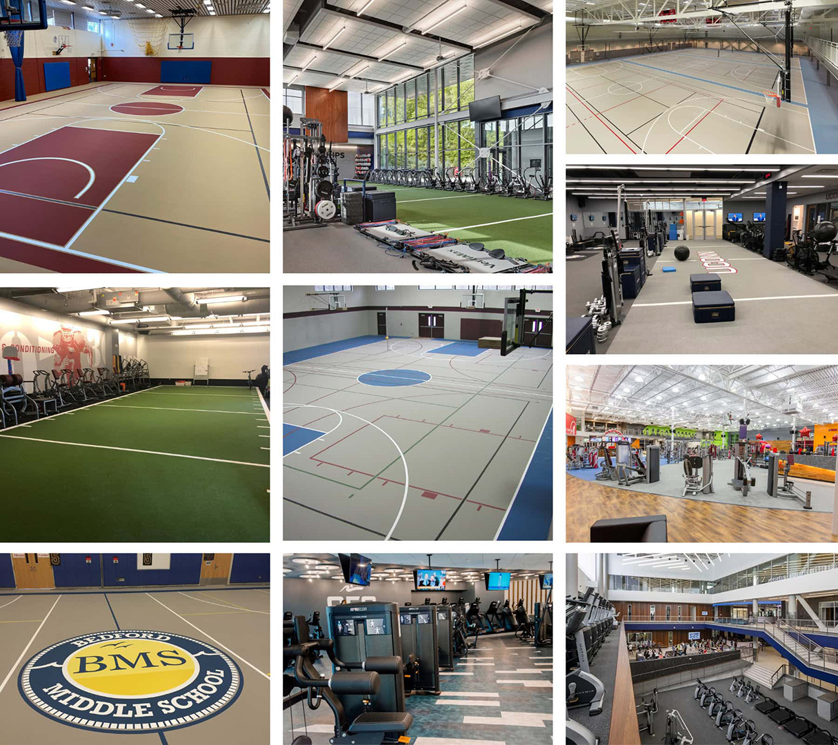 Sports + Rec Flooring Examples